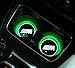 Auto sport 2PCS LED Cup Holder Mat Pad Coaster with USB Rechargeable Interior Decoration Light for BMW-M Accessory
