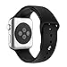 Apple Watch Replacement Band - Valuebuybuy Soft Silicone Replacement Sports Wristbands Straps for Apple Wrist Watch iWatch All Models Formal Colors S/M Size - 42mm/Black