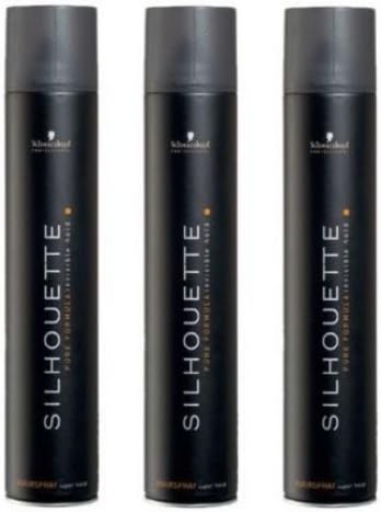 Schwarzkopf Silhouette Super Hold Hairspray 3 x 750ml Extra Strong Styling