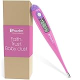 Fertility BBT Thermometer - iProven BBT-271B(2) - 1/100th Accuracy - Trying to Conceive The Natural Way - Track Your Waking Temperature - Ovulation Tracking and Prediction (Pink)
