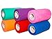 Prairie Horse Supply 6 Rolls Assorted Self Adhesive Bandage Wrap 4 Inch Elastic Cohesive Vet Tape for First Aid, Medical, Sport & Animals Wound