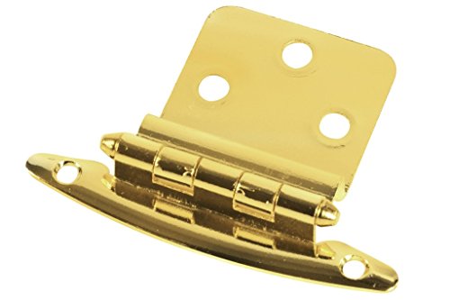 #32154BBXLG - 2-3/4 in. (70mm) x 2-1/8 in. (54mm) Surface Cabinet Hinge - Polished Brass - 10 Pair (20 Hinges)