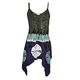 Womens Top Strappy Lace Up Corset Bodice Handkerchief Hem Bohemian Tank M…