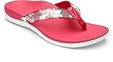 Vionic Womens Tide Sequins Toepost Sandal Pink Floral Size 8