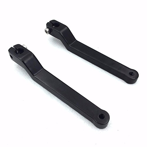 HTT Motorcycle Black Aluminum Heel/Toe Shift Levers For Harley Davidson Tour Glide 1988 and later - Thumbnail 5