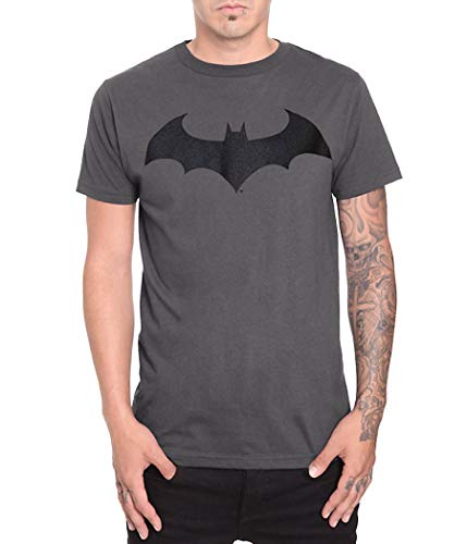 Trevco Batman Hush Logo Symbol T-shirt (XXXL, Charcoal)