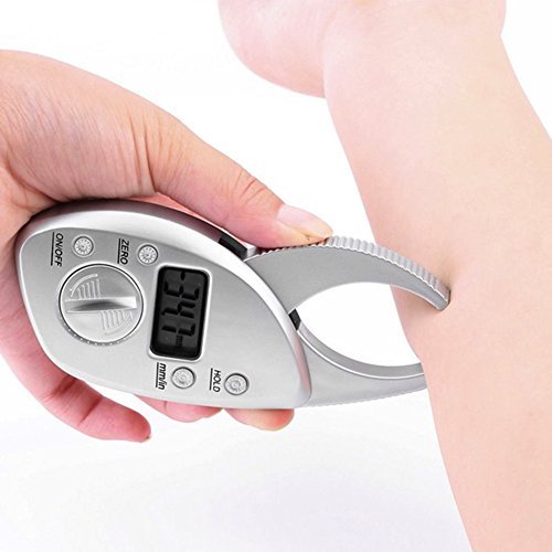 Digital Fat Caliper Tester Woopower Body Analyzer Skin Fold Measurement Fitness Health Tool