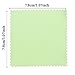 JUANYA 100pcs Jewelry Cleaning Cloth Polishing Cloth for Sterling Silver Gold Platinum (Green Blue)