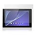 MXtechnic Tempered Glass Screen Protector for Sony Xperia Z2 Tablet, 9 H, 0.3mm Thickness,Real Glass, Shatterproof,HD Clear Tempered Glass (Full Fill by Amazon )
