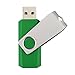 TOPESEL 10 Pack 16GB USB 2.0 Flash Drive Memory Stick Fold Storage Thumb Stick Pen Swivel Design (16G, 10PCS, Green)
