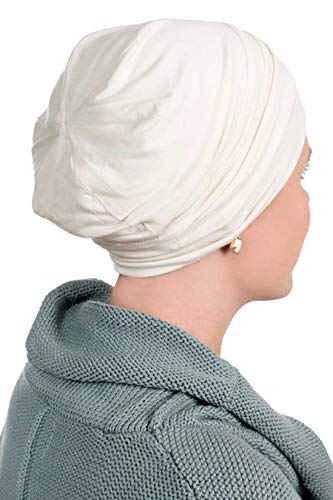 MOD Slouchy Snood Cap-Caps for Women with Chemo Cancer Hair Loss Luxury Bamboo - Black