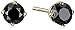 Amazon Essentials 1/2 CT Black Diamond Stud Earrings 14k Gold, (previously Amazon Collection)
