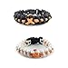 Leukemia Awareness Paracord Survival Bracelet - Sports Wristbands - Black or White Both With the Leukemia Awareness Orange Accent Ribbon