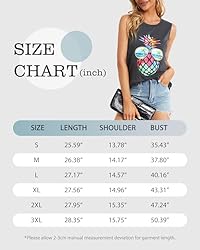 Womens Tank Tops Summer T Shirts Sleeveless Casual