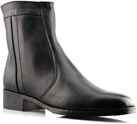 ScimitarMens New Leather Smart Inside Zip Ankle Dress Boots Shoe Size 6-12 - Black - UK 12