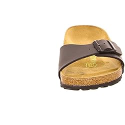 BIRKENSTOCK Madrid Sandals, Black, 37 N EU, Womens