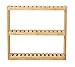 Finnhomy Multifunctional Bamboo Shelf Wood Rack, Adjustable Wall Mount 3-Tier Utility Storage Shelves Bamboo Shelving Unit Organizer Bathroom Kitchen Living Room Holder Stand