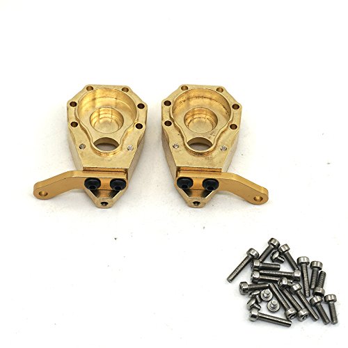 1Pair 135g Metal Brass Front Steering Knuckle Upgrade For Crawler Traxxas TRX-4