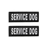 Hook Patches for Harness - Service Dog, Emotional Support, In Training, Service Dog In Training, and Therapy Dog Patches, by Industrial Puppy (SERVICE DOG, XS - 2