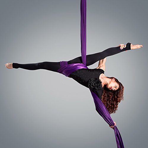 Kurma Yoga Aerial Silks Equipment for Acrobatic Flying Dance, Includes