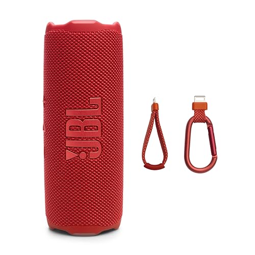 JBL Flip 7, kabelloser tragbarer Bluetooth-Lautsprecher, Rot