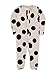 Colored Organics Baby Unisex Peyton Long Sleeve Organic Sleeper - Heather Oat/Black Polka Dot - 18-24M