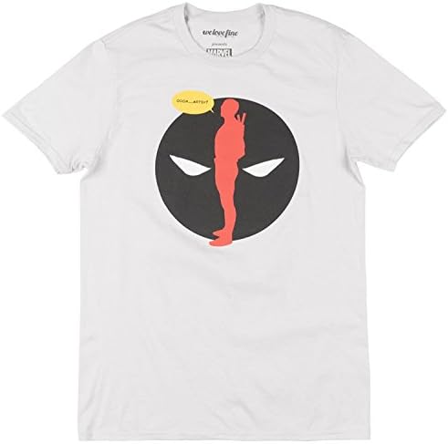 Deadpool (Marvel Comics) Mens T-Shirt - Artsy. Deadpool On His Own Logo Image