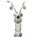 MAIDIEN Coin Tassels Hippie Boho Bohemian Boho Statement Necklace for Women Girls