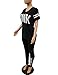 Akmipoem Women Letter Print Two Piece Outfits Short Sleeve T-Shirt Tops and Skinny Long Pants Tracksuits Set