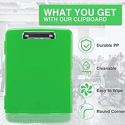 Sooez Clipboard with Storage, High Capacity Nursing