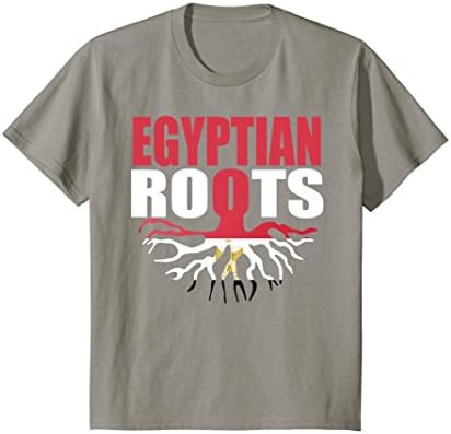 Kids Storecastle: Egyptian Roots Egypt Flag Pride Gift T-Shirt 8 Slate