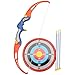Liberty Imports Archery Bow and Arrow Toy Set for Kids with 3 Suction Cup Arrows, Target, and Quiver - Outdoor Garden Toys Game for Boys and Girls