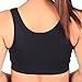 Sheqi Women's Front Zipper Closure Sports Bra Wireless Workout Gym Bras with Breathable Pads