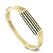 For Fitbit Flex 2 Bands, TENGL Newest Unique Magnetic Adsorption Switch Stainless Steel Metal Accessory Bangle Watch Bands Straps for Fitbit Flex 2- Silver Rose Golden Black