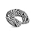 World's Best Feather Soft Microfiber Neck Pillow, One Size, Zebra Print