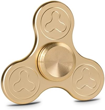 EDC Hand Spinner Fidget Toy, High Speed Fidget Spinner Toys for Relieving ADHD, Anxiety, Stress and Boredom (Color Golden)