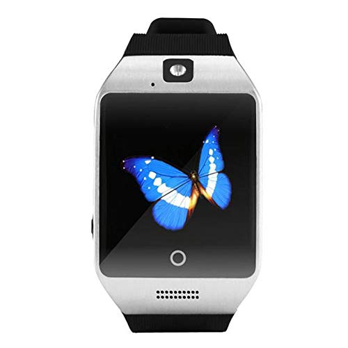 Lisin Q18 Bluetooth Smart Watch GSM Camera TF Card Phone Wrist Watch for Android (Silver)
