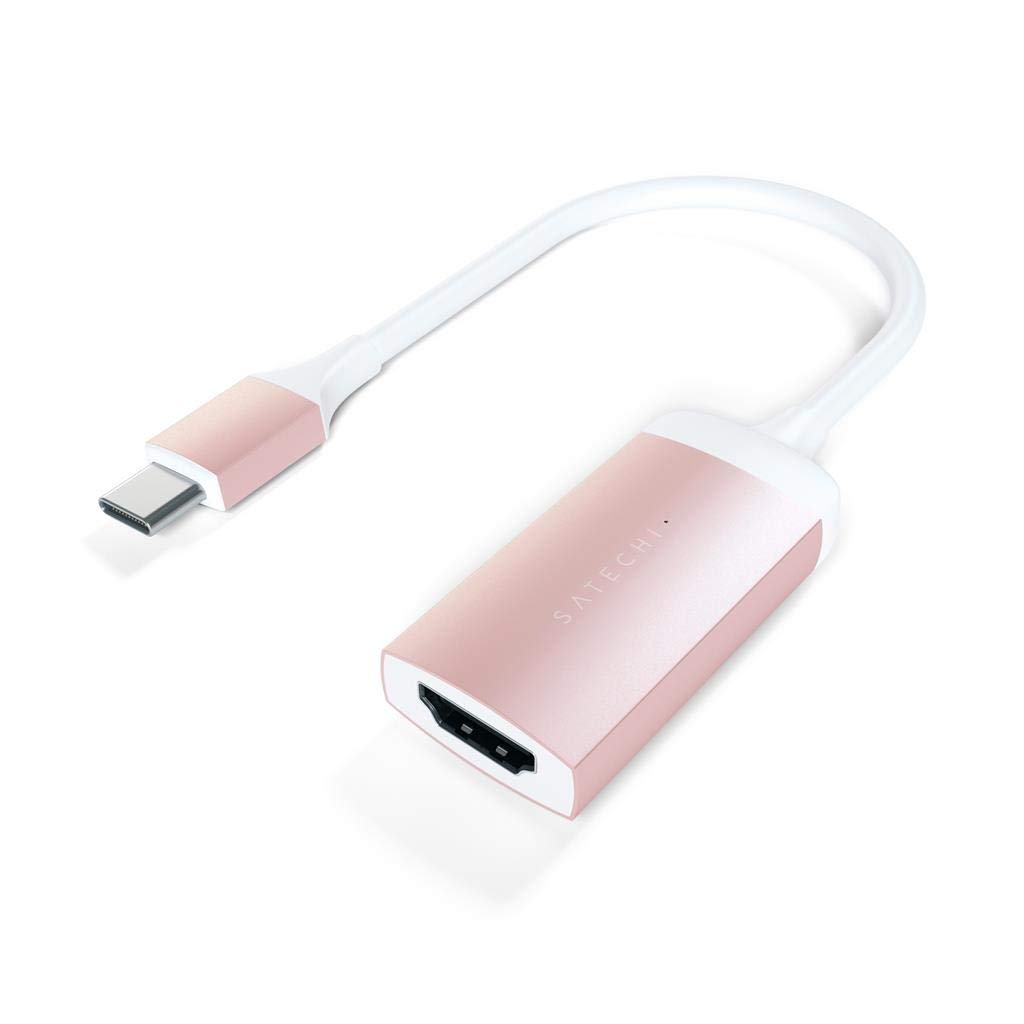 Satechi Aluminium Type-C HDMI Adaptor 4K (60Hz) - for M2/ M1 MacBook Pro/Air, M2/ M1 iPad Pro/Air, M2 Mac Mini, iMac M1 (Rose Gold) โ image 1