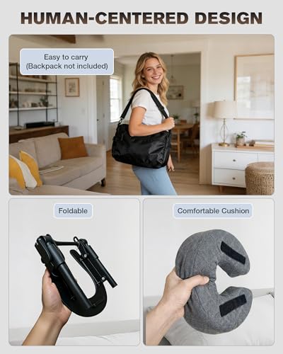 Massage Headrest for Bed, Massage Face Cradle for Bed, Adjustable 18" Height Bed Massage Head Holder, for Home Salon Spa Massage Table, Comfortable Face Down Pillow After Eye Surgery