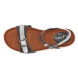 LE MIU BIRK Women Buckle Slingback Gladiator Straps Summer Comfort Footbed Flat Sandals