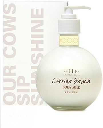 Farm House Fresh Unisex-Adult Citrine Beach Body Milk 8oz Pump