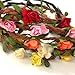5 Pcs Women Lady Girl's Bohemian Boho Style Rose Flower Floral Crown Headband Garland Halo Hair Band For Festival Party Wedding - Random Color