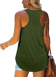 XIEERDUO Racerback Tanks for Women Graphic Loose