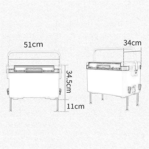 BYDBNR Angelkasten, Angeln Eimer Meeresangeln Box Inkubator Kühlschrank Kühlbox Multifunktionale PP-Angelbox – Bild 7