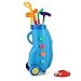Liberty Imports Deluxe Kids Easy Hit Toy Golf Set with 4 Balls, 4 Types of Clubs, 1 Hole, and Golf Cart