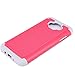 LK Drop Protection and Shock Absorption Hybrid Dual Layer Armor Defender Protective Case Cover for Samsung Galaxy J7 - HY Series - Rose Pink