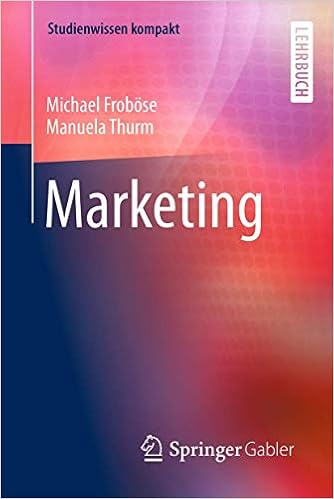 Marketing Studienwissen Kompakt Frobose Michael Thurm Manuela Amazon De Bucher