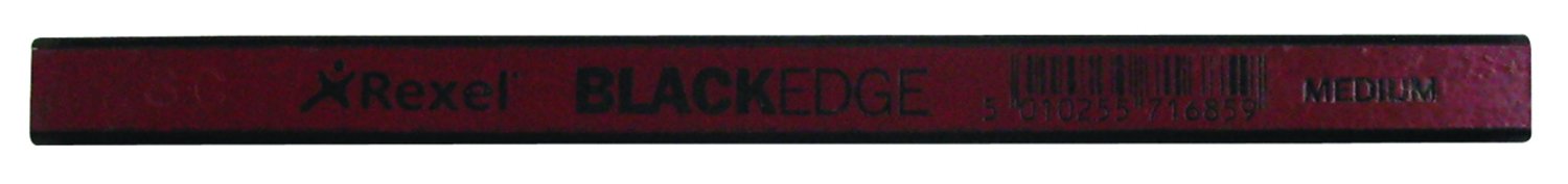 Rexel Blackedge Carpenters Pencils - Soft, Pack of 12, 34328