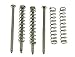 KAISH 50pcs Bass Guitar Pickup Mounting Screws Pickup Springs Fits Precision P Bass Jazz J Bass or P90 Soap Bar Pickups Nickel