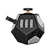 Fidget Cube，Decompression Cube Relieves Anxiety And Stress For Children Teens Adults,Easy To Carry And Use (Black)